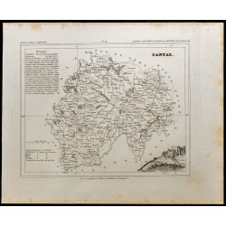 Gravure de 1833 - Département du Cantal - 1