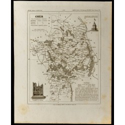 Gravure de 1833 - Département du Cher - 1