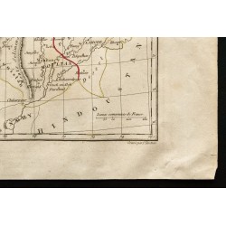 Gravure de 1843 - Carte de l'Afghanistan - 5