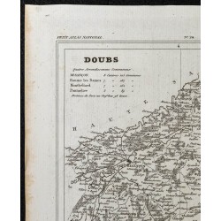 Gravure de 1833 - Département du Doubs - 2