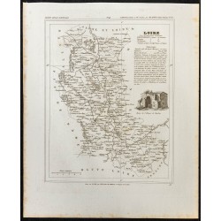 Gravure de 1833 - Département de la Loire - 1