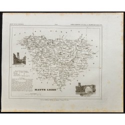 Gravure de 1833 - Département de la Haute-Loire - 1