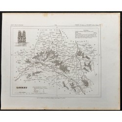 Gravure de 1833 - Département du Loiret - 1