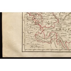 Gravure de 1843 - Carte de l'Allemagne. - 4