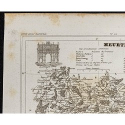 Gravure de 1833 - Département Meurthe - 2