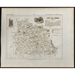 Gravure de 1833 - Département du Puy De Dôme - 1