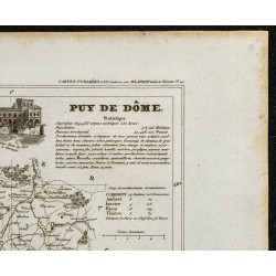 Gravure de 1833 - Département du Puy De Dôme - 3