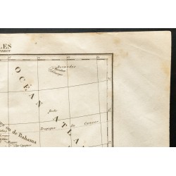 Gravure de 1843 - Carte des Antilles - 3