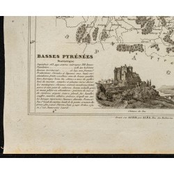 Gravure de 1833 - Département Pyrénées-Atlantiques - 4