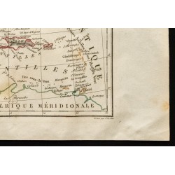 Gravure de 1843 - Carte des Antilles - 5