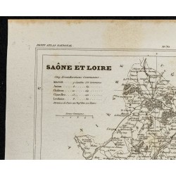 Gravure de 1833 - Département de la Saône-et-Loire - 2