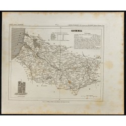 Gravure de 1833 - Département de la Somme - 1