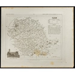 Gravure de 1833 - Département du Tarn - 1