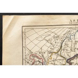 Gravure de 1843 - Carte de l'Asie (Perrot) - 2