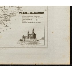 Gravure de 1833 - Département de Tarn-et-Garonne - 5