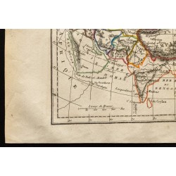 Gravure de 1843 - Carte de l'Asie (Perrot) - 4