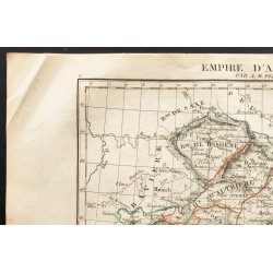 Gravure de 1843 - Carte de l'Empire d'Autriche - 2