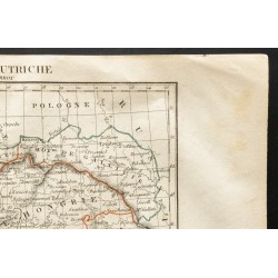 Gravure de 1843 - Carte de l'Empire d'Autriche - 3