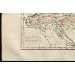 Gravure de 1843 - Carte de l'Empire d'Autriche - 4