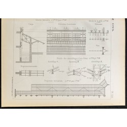 Gravure de 1884 - Collège Sainte-Barbe à Paris - 3