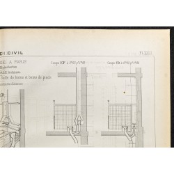 Gravure de 1884 - Lycée Carnot (École Monge) - 3