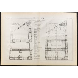 Gravure de 1884 - Lycée Carnot (École Monge) - 1