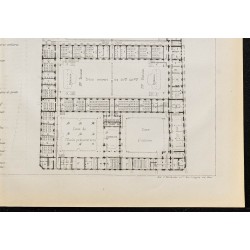 Gravure de 1884 - Lycée Carnot (École Monge) - 5