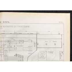 Gravure de 1884 - Magasins du Printemps à Paris - 3