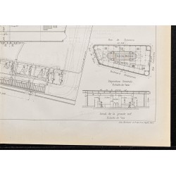 Gravure de 1884 - Magasins du Printemps à Paris - 5