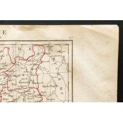 Gravure de 1843 - Carte de la Belgique - 3