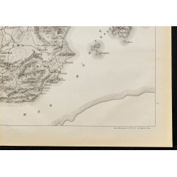 Gravure de 1884 - Carte géologique et minière de l'Espagne - 5
