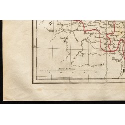 Gravure de 1843 - Carte de la Belgique - 4