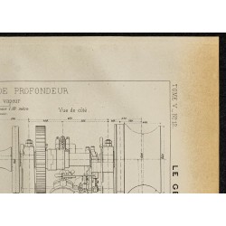 Gravure de 1884 - Dragage à grande profondeur - 3