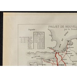 Gravure de 1884 - Percée des Alpes par le Grand-St-Bernard - 2