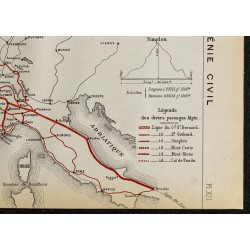 Gravure de 1884 - Percée des Alpes par le Grand-St-Bernard - 5