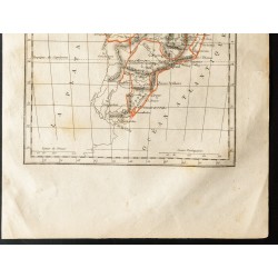 Gravure de 1843 - Carte du Brésil - 3
