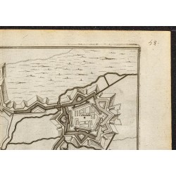 Gravure de 1694 - Plan ancien d'Arras - 3