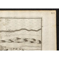 Gravure de 1695 - Plan ancien de Ebernburg - 3