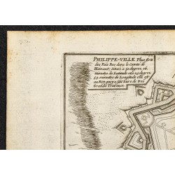 Gravure de 1695 - Plan ancien de Philippeville - 2