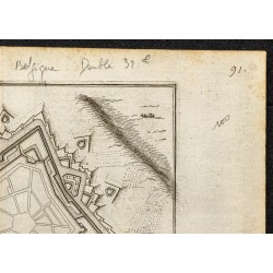 Gravure de 1695 - Plan ancien de Philippeville - 3