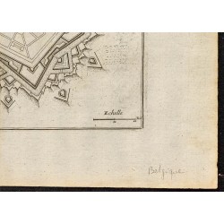 Gravure de 1695 - Plan ancien de Philippeville - 5