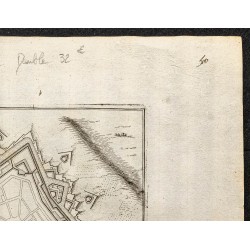 Gravure de 1695 - Plan ancien de Philippeville - 3