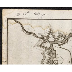 Gravure de 1695 - Plan ancien de Ath - 2