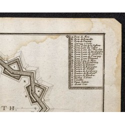 Gravure de 1695 - Plan ancien de Ath - 3