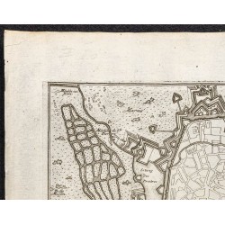 Gravure de 1695 - Plan ancien de Mons - 2