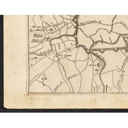 Gravure de 1695 - Plan ancien de Gand - 4