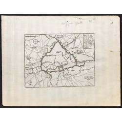 Gravure de 1695 - Plan ancien de Gand - 1