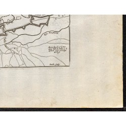 Gravure de 1695 - Plan ancien de Gand - 5