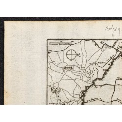 Gravure de 1695 - Plan ancien de Gand - 2