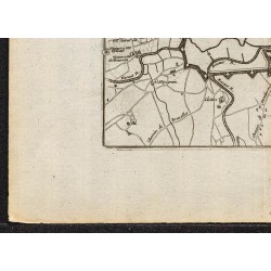 Gravure de 1695 - Plan ancien de Gand - 4